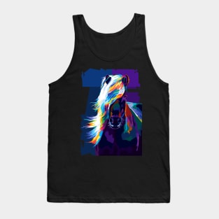 Animals Horse Pop Art Tank Top